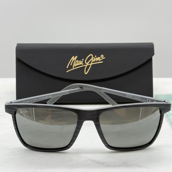 Maui Jim One Way 56mm Grey Polarized Sunglasses MJ0875S-001 - Picture 1 of 13